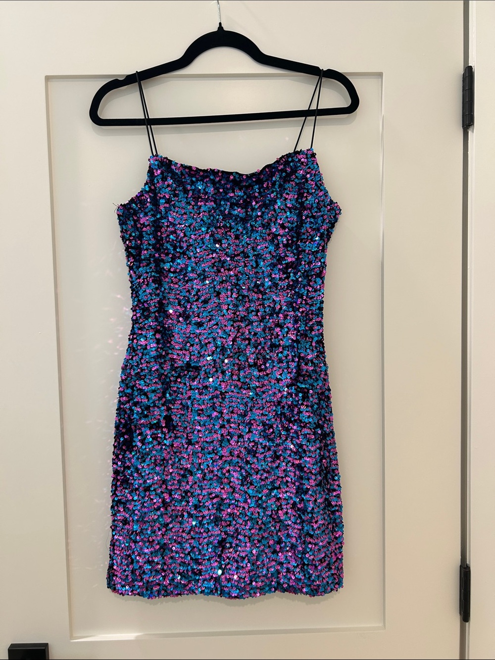 Sequin Slip Dress - Multicolor Glitter size L